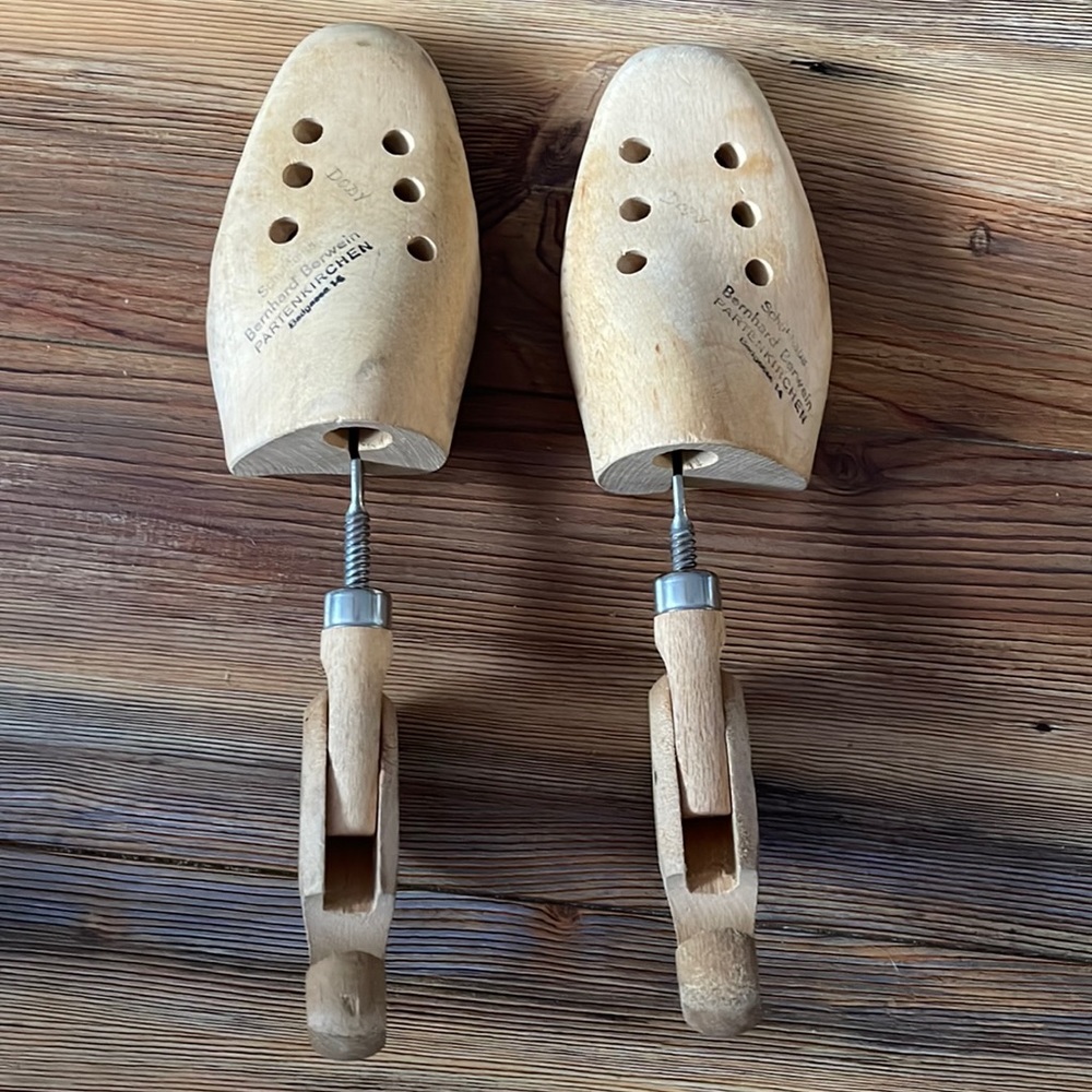 Wooden Vintage Shoe Tree Bernhard Berwein Germany 39 Insert Saver
